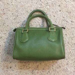 Green Leather J. Crew Bag